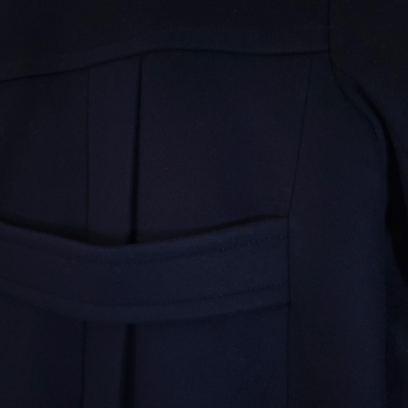 J. Crew Dark Blue Navy Double-Breasted Wool Pea Coat Women Size 6 - Picture 7 of 12